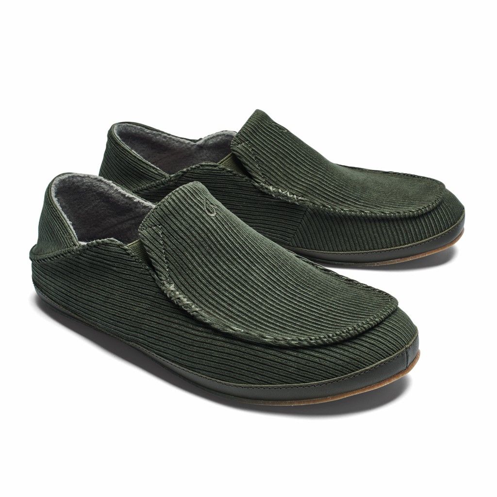 Zapatos Olukai Moloā ‘Ie Slipper - Pantuflas Hombre Verdes 20206-453